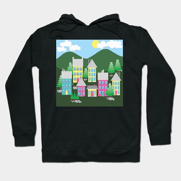 Barrio Alto Verde Hoodie by FrancesPoff